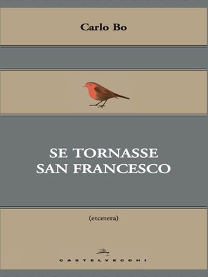cover image of Se tornasse san Francesco